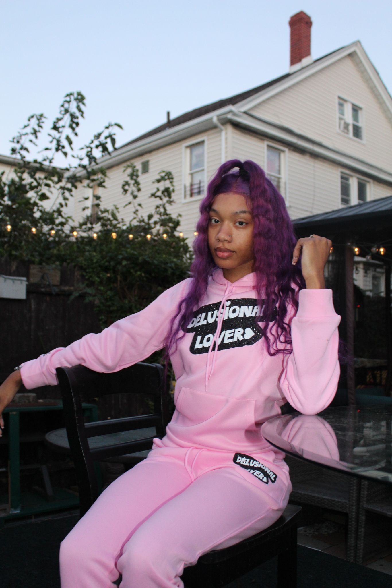 Womes Delusional Lover </3 Matching Sweat suit